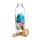 VW Volkswagen T1 Camper Bus The Waves 500ml Vattenflaska i Glas med Bambulock