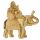 Lucky Buddha Sittande på Glitter Elefant