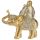 Lucky Buddha Sittande på Glitter Elefant
