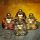 Skrattande Mini Glitter Kinesisk Lyckobuddha 8cm