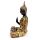 Svart & Orange Guld Thai Buddha Mediation