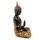 Svart & Orange Guld Thai Buddha Mediation