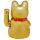Maneki Neko vinkande katt, öppna ögon 21cm