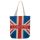 London Union Jack Flagga Bomullsväska med Dragkedja och Foder