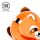Relaxeazzz Plysch Röd Panda Rund Resekudde & Ögonmask
