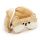 Relaxeazzz Plysch Shiba Inu Hund Rund Resekudde & Ögonmask
