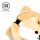 Relaxeazzz Plysch Shiba Inu Hund Rund Resekudde & Ögonmask