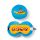 Relaxeazzz Yellow Submarine Rund Plysch Resekudde & Ögonmask