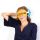 Relaxeazzz Yellow Submarine Rund Plysch Resekudde & Ögonmask