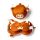 Relaxeazzz Highland Coo Ko Rund Plysch Resekudde & Ögonmask