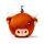 Relaxeazzz Highland Coo Ko Rund Plysch Resekudde & Ögonmask