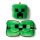 Relaxeazzz Minecraft Creeper Formad Plysch Resekudde & Ögonmask