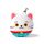 Relaxeazzz Maneki Neko Lyckokatt Rund Plysch Resekudde & Ögonmask