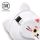 Relaxeazzz Maneki Neko Lyckokatt Rund Plysch Resekudde & Ögonmask