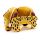 Relaxeazzz Leopard Rund Plysch Resekudde & Ögonmask
