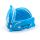 Relaxeazzz Adoramals Blu the Dolphin Delfin Plysch Resekudde & Ögonmask