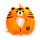 Relaxeazzz Alfie the Tiger Adoramals Plysch Resekudde Minneskum