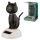 Svart Katt Solcellsfigur