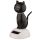 Svart Katt Solcellsfigur