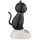 Svart Katt Solcellsfigur