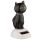 Svart Katt Solcellsfigur