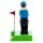 Golfspelare Solcellsfigur
