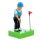 Golfspelare Solcellsfigur