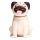 Mopps Mops Solcellsfigur