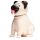 Mopps Mops Solcellsfigur