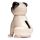 Mopps Mops Solcellsfigur
