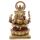 Guld & Röd Ganesh Staty 14cm