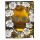 Metallic Skulls & Roses Presentpåse - Stor