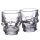 2-Pack Skulls & Roses Dödskalle Shotglas (60ml)