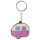 Home is Where You Park It Husvagn PVC Nyckelfodral Nyckelring