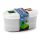 Minecraft Faces Staplad Bento Lunchlåda med Gaffel & Sked