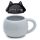 Feline Fine Katt Keramik Djurmugg med Lock