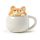 Shiba Inu Keramik Djurmugg med Lock