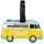 Volkswagen VW T1 Camper Bus Surf Adventure Begins PVC Bagagelapp