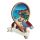 3D Tryckt Kustmagnet Souvenir - Tennisracket Formad Strandscen
