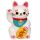 Maneki Neko Lyckokatt Vit Sparbössa i Keramik
