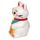 Maneki Neko Lyckokatt Vit Sparbössa i Keramik