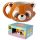 Adoramals Röd Panda Formad Keramikmugg