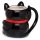 Svart Maneki Neko Lyckokatt Formad Keramikmugg