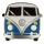 Volkswagen VW T1 Camper Bus Blå Emalj Pin