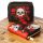 Skulls and Roses Liten Plånbok med Dragkedja