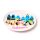VW Volkswagen T1 Camper Bus The Waves 4-Pack Picknicktallrikar i RPET