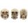 3-Pack Dödskalle Hear No Speak No See No Evil
