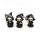 The Reaper Mini Dödskalle 3-Pack med Lie