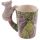 Mugg med dekal och koalaformat handtag