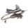 Die cast Speed Thunder Pull Back Stridsflygplan Leksak